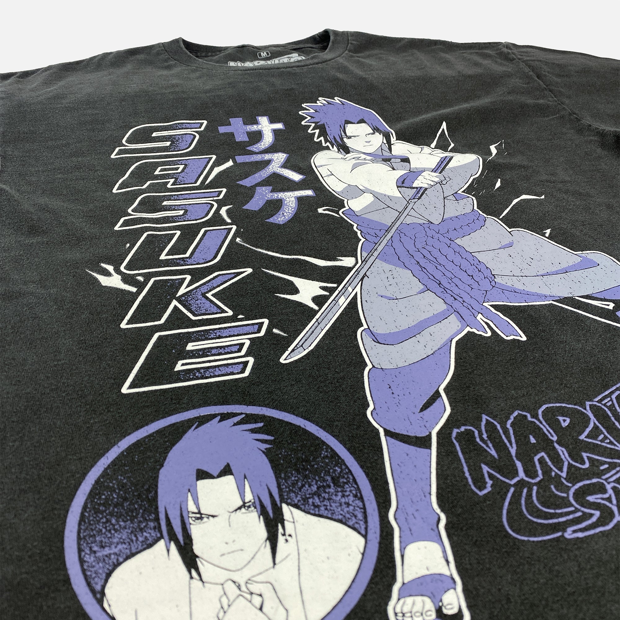 Naruto Shippuden - Sasuke Monochrome T-Shirt - Crunchyroll Exclusive! image count 2